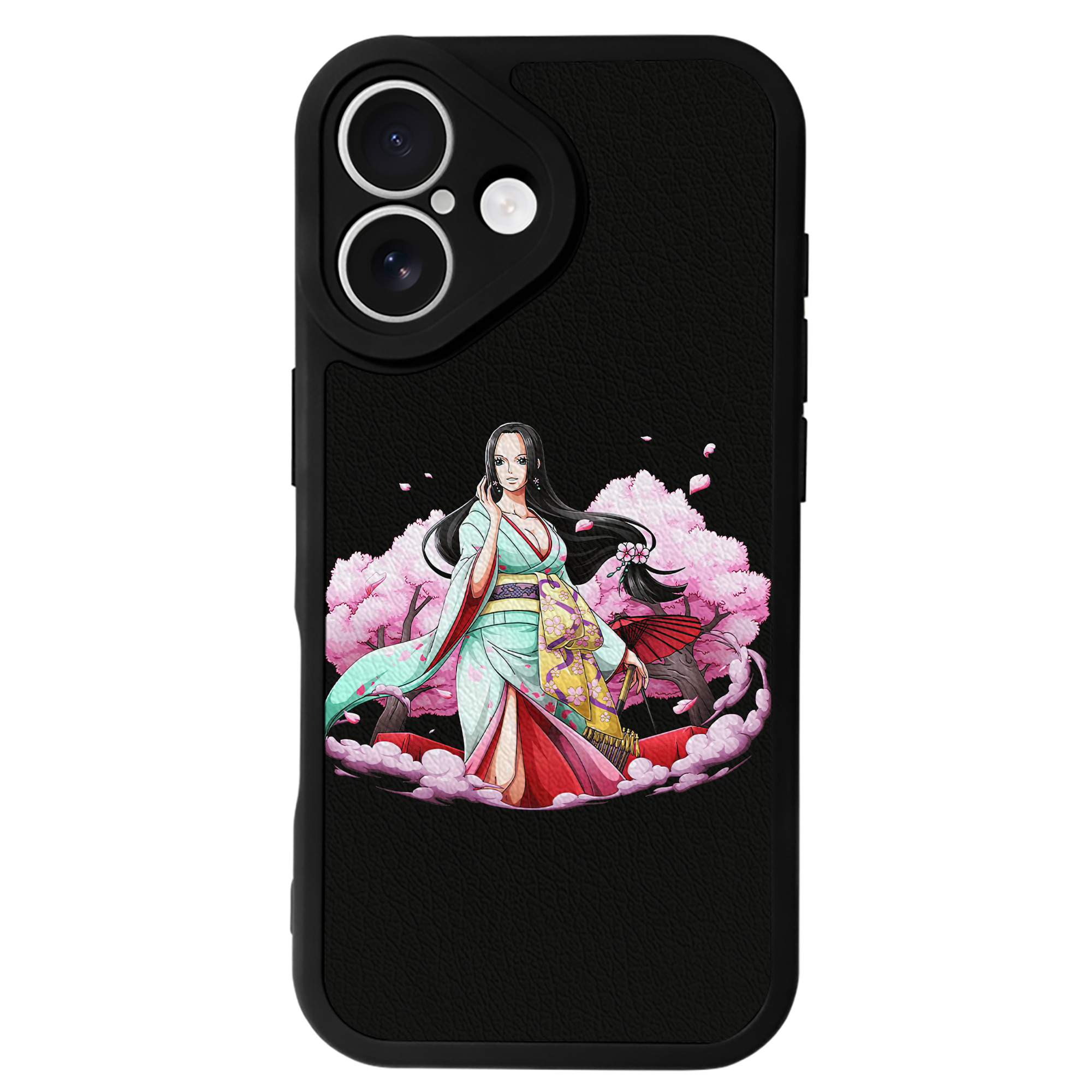 （画像用） ワンピース ボア・ハンコック ONE PIECE Boa·Hancock 【iPhone 16シリーズ対応】シリコンスマホケース（レザー調） 材質：シリコン